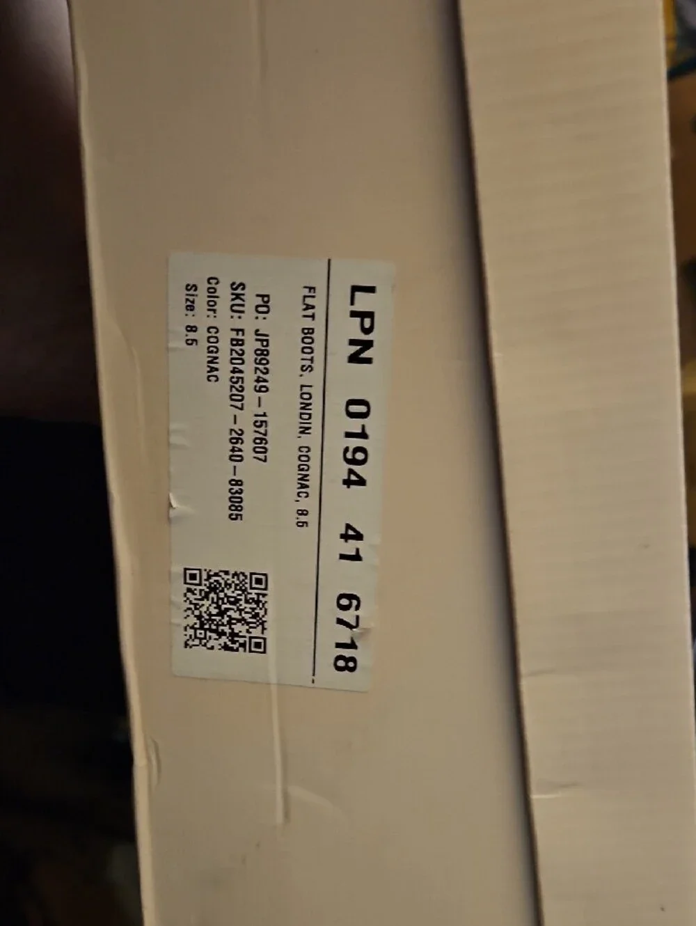 JustFab Logo Print on Cream Background